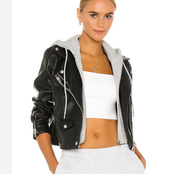 Blank NYC x Revolve Twofer Vegan Leather Moto Jacket - Picture 1 of 13